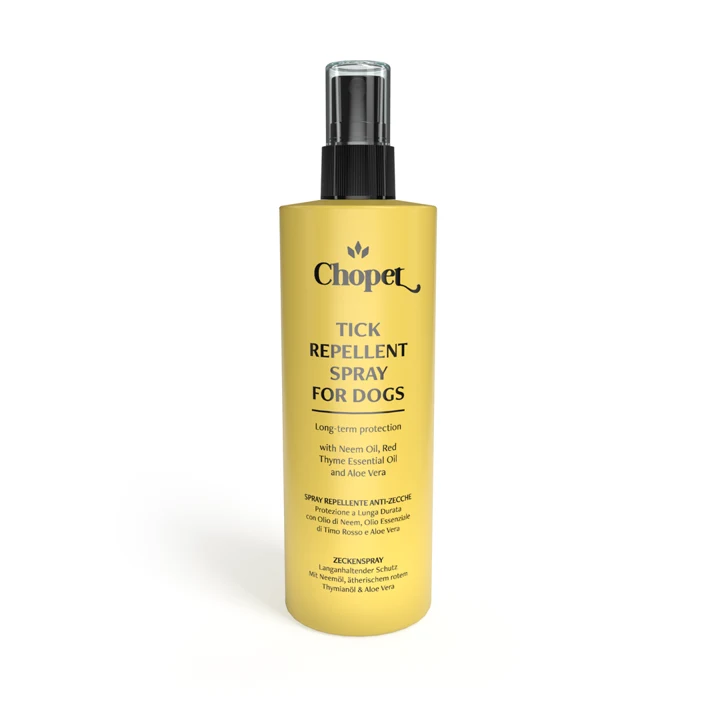 Spray répulsif anti-tiques pour les chiens